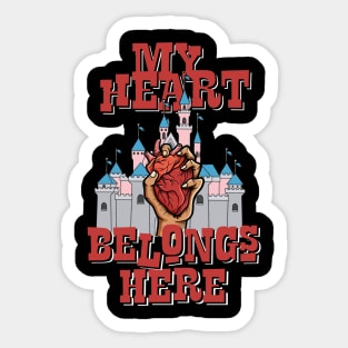 My heart belongs here (Land) Sticker